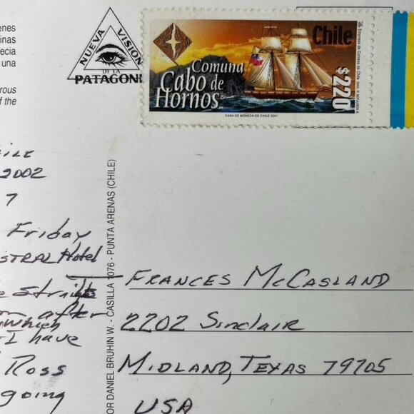 Vintage Postcard Circuito Torres del Pain Scenic View Chile u 1992 - Picture 3 of 3